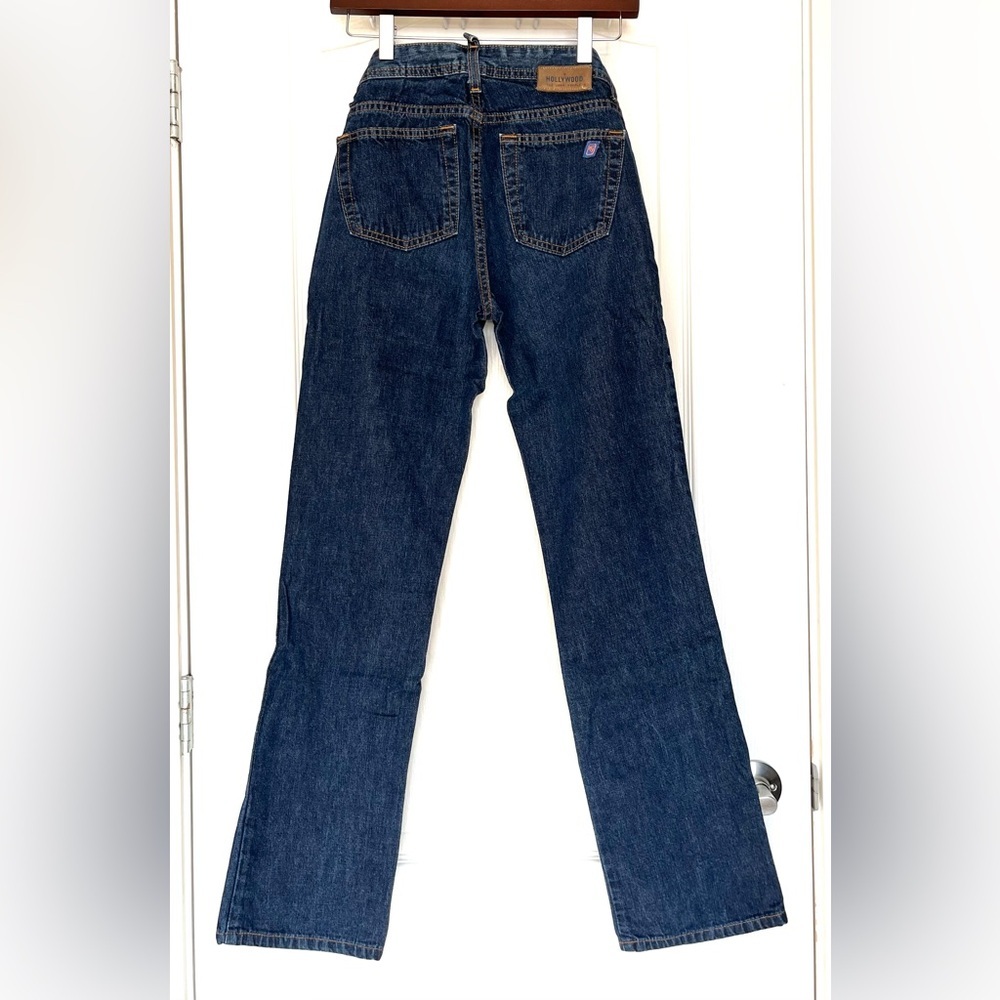 VINTAGE Hollywood Jeans High Waist Straight Leg Made in Canada Y2K 90s Mom Jeans - Picture 4 of 15
